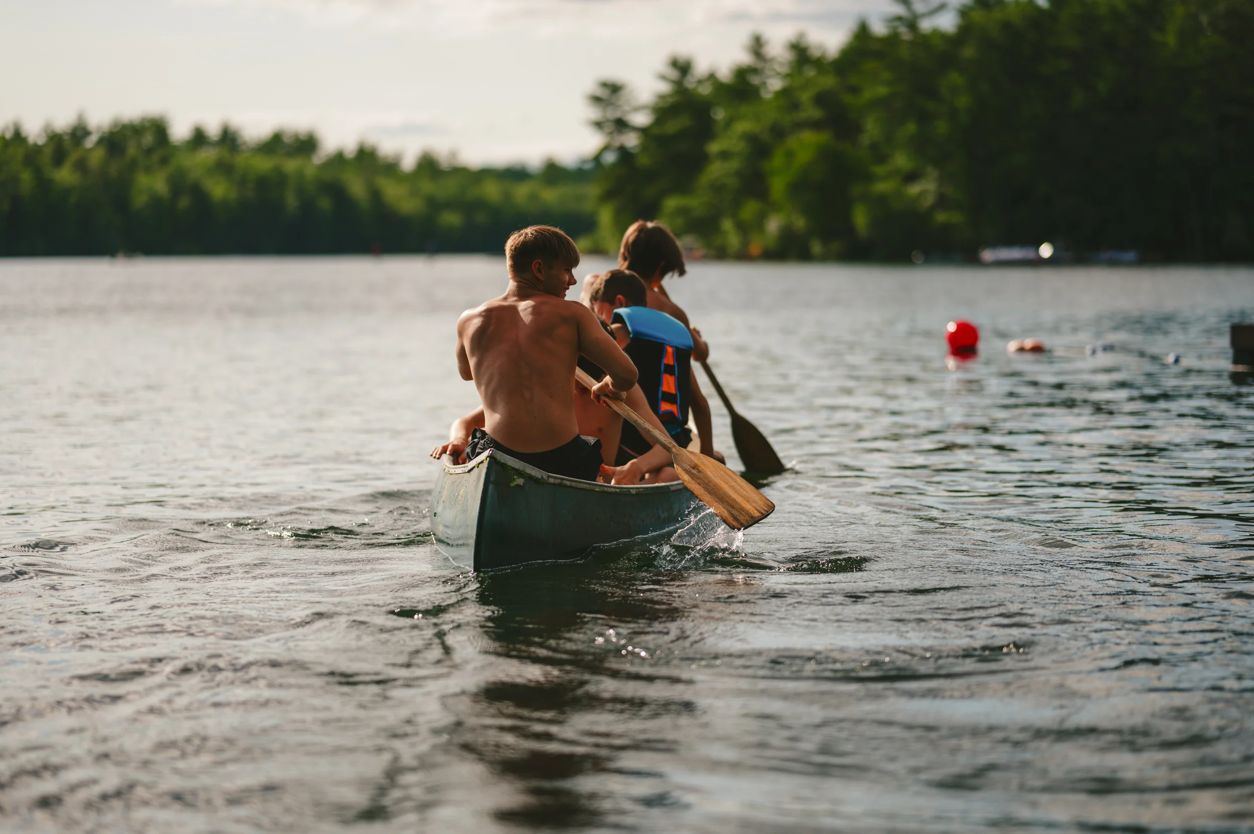 Canoe on Trickey Pond